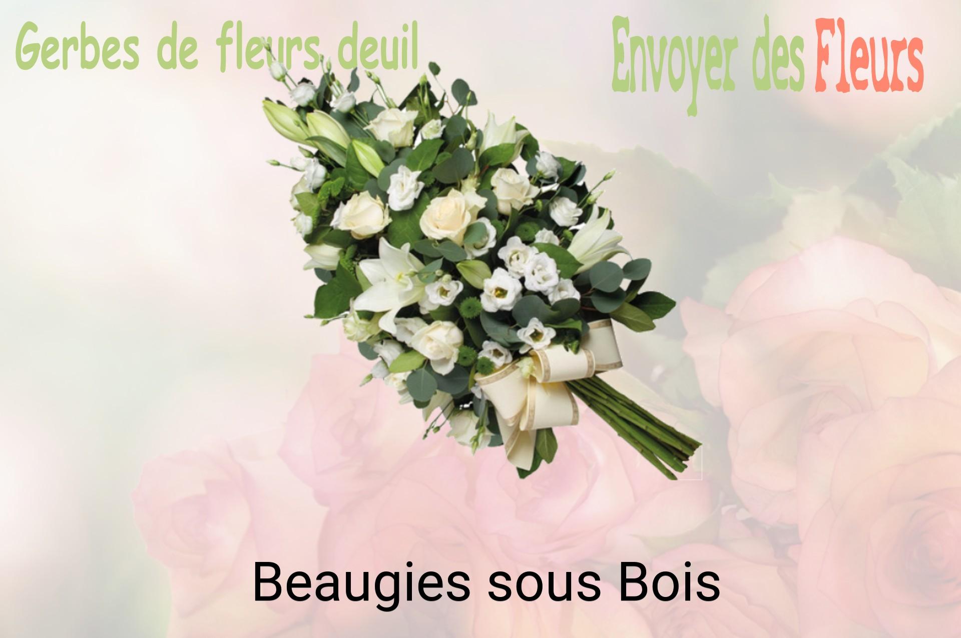 Gerbe de fleurs de deuil livrée à Beaugies-sous-Bois